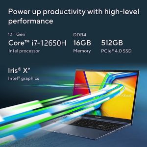 ASUS Vivobook 15, Intel Core i7-12650H 12th Gen, 15.6