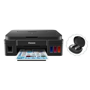 Canon PIXMA G3000 All in One WiFi Inktank Colour Printer with 2 Additional Black Ink Bottles