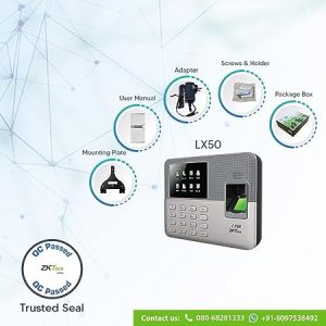 ZKTeco Biometric Fingerprint Time Attendance Clock Employee Checking-in Recorder with Build-in SSR Excel Software (Silver)